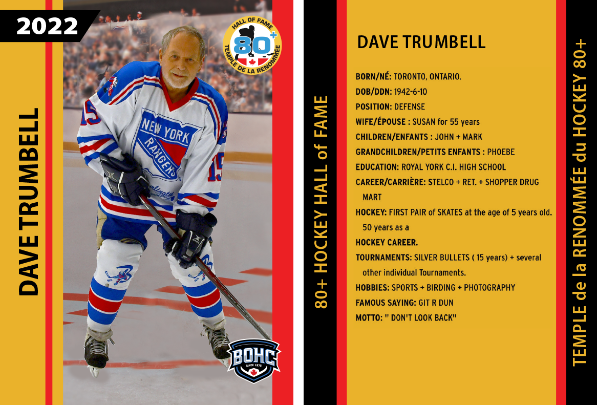2022 – Dave Trumbell
